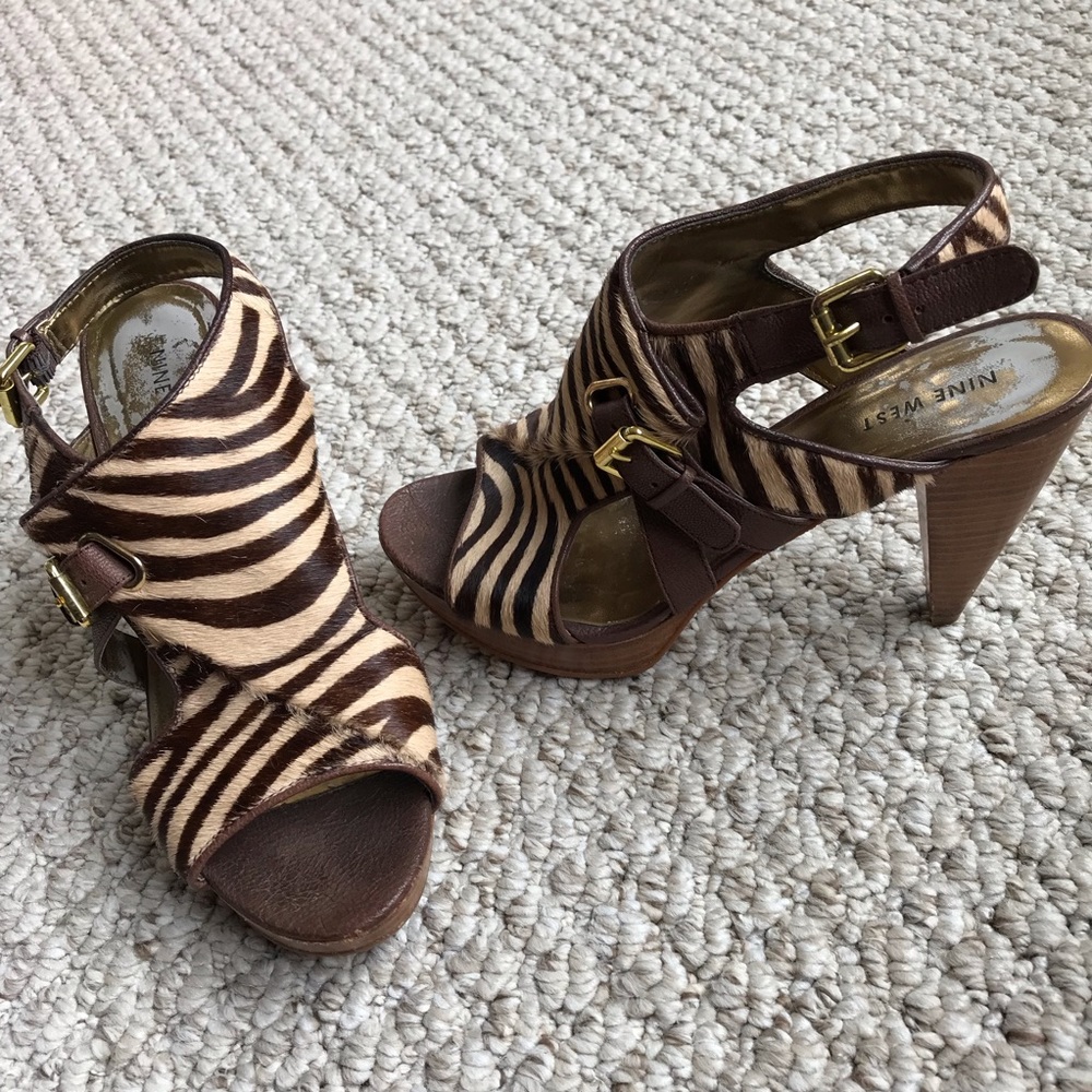 Nine West Animal Print sandals
